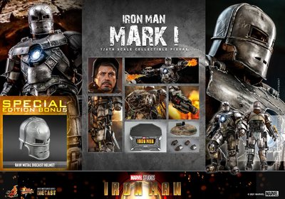 金錢貓雜貨 全新 Hot Toys MMS605 1/6 特別版 鋼鐵人 Iron Man 馬克1 Mark I