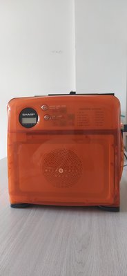 夏普微波爐 復古造型 橘色 Sharp R-120D Half-Pint Microwave Oven 600W