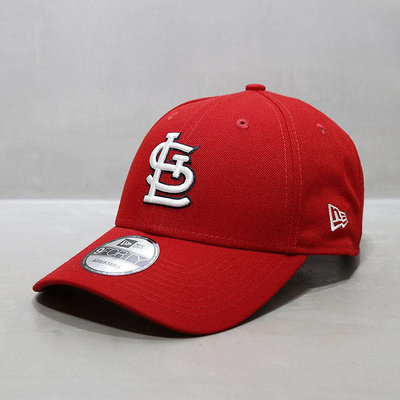 【現貨】NewEra帽子韓國代購MLB棒球帽球隊版紅雀隊STL字母刺繡紅色鴨舌帽