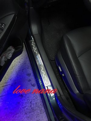 [[娜娜汽車]] 日產 仙草 2018 sentra 專用 LED 迎賓踏板 不鏽鋼款
