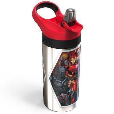 預購 美國 Marvel Spider-Man 漫威 英雄 鋼鐵人 美國隊長 兒童不鏽鋼水壺 冷水壺 附吸管