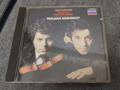 (有損)(企鵝三星)貝多芬小提琴奏鳴曲「克羅采」、「春」Perlman 帕爾曼 Ashkenazy 阿胥肯納吉 1983年法國全銀圈PDO版