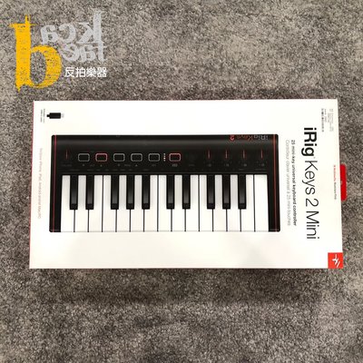 [反拍樂器]IK MULTIMEDIA iRig Keys 2 Mini 25鍵MIDI鍵盤
