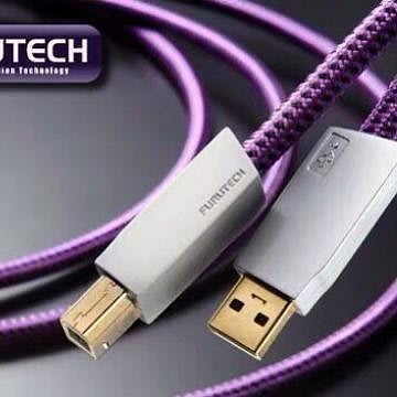 古河FURUTECHS GT2 Pro單晶銅鍍銀AB型USB音頻線 DAC解碼器連接線