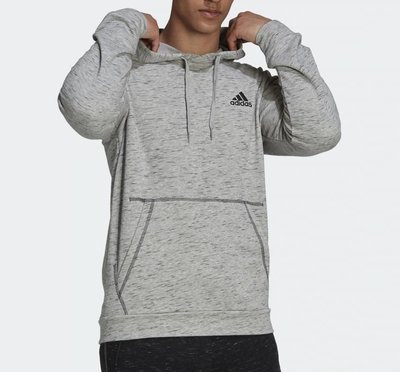 現貨 2XL Adidas 帽T 大尺碼 法式毛圈布 灰色 愛迪達 連帽T恤 運動衫 美版 抽繩帽T