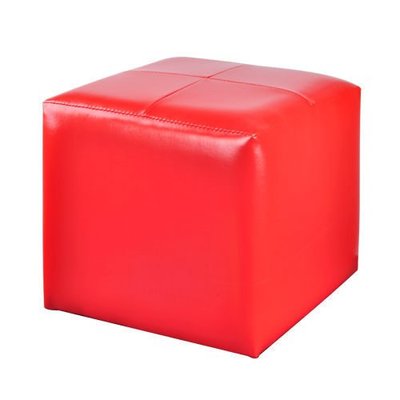 《嘉事美》亮彩四方椅八色可選(紅) DF089-CH017 沙發 和室椅 腳凳 台灣製造