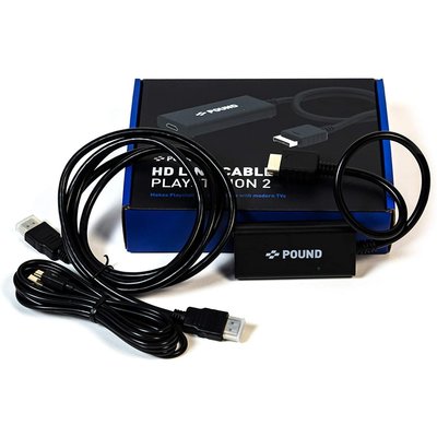 PS2 全新未拆【美國 POUND HDMI RGB 升頻影音訊號線】HD 720p
