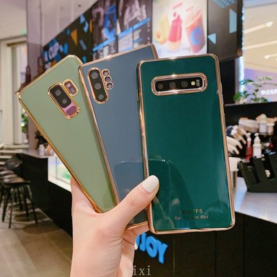 適用華為Y9 Prime 2019 Y6 Y7Pro Nova 5T 3e 3i 手機殼 韓系 祖母綠 藍灰色 電鍍邊框