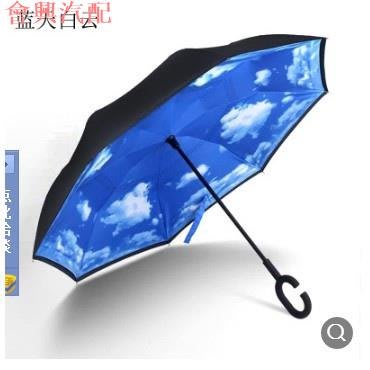 【特價甩賣限量】反轉創意個性晴雨傘可定制反折疊汽車免持式反向傘卡通反方向雨傘