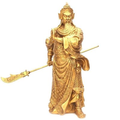 佛藝館   關公神像 關聖帝君 義薄雲天 正氣凜然 法像莊嚴 銅製（GA-1214）