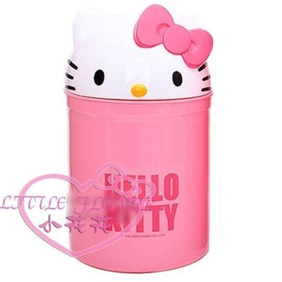 ♥小公主日本精品♥ Hello Kitty凱蒂貓造型掀蓋式大垃圾桶居家垃圾桶收納桶雜物桶置物桶粉色L號 12045303