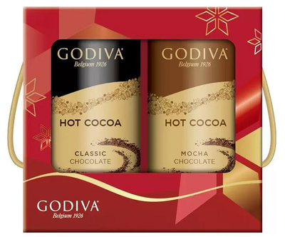 GODIVA 歌帝梵 罐裝 巧克力可可粉禮盒 410 g 公克 X 2 入 好市多 代購 COSTCO