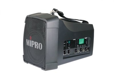 【北車經銷商擴音機專賣】Mipro MA-200D 5.8G手提肩背式無線喊話器 附兩支無線麥克風