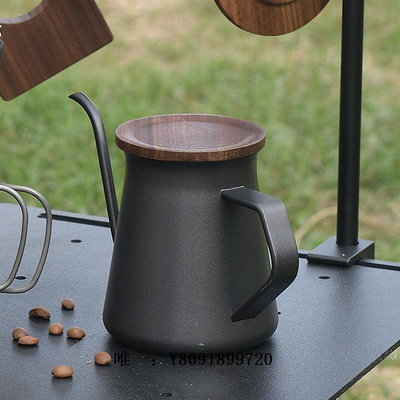 戶外裝備戶外304細口不銹鋼咖啡手沖壺西式咖啡壺家用咖啡用具帶蓋咖啡壺戶外用品