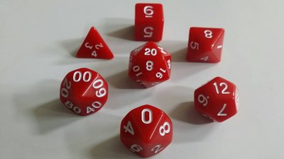 【雙子星】2STARS束口袋(紅)+ 7顆骰子(一套) 適用 玩具 OCG 遊戲王 命運擊發 1106
