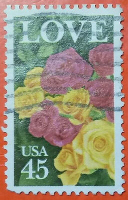 美國郵票舊票套票 1988 Love