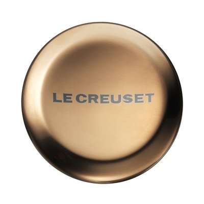 Le Creuset 金黃色 大型 5.7cm 不鏽鋼鍋蓋鈕 鑄鐵鍋蓋鈕 金屬鍋蓋鈕 鍋蓋提手 鍋蓋頭