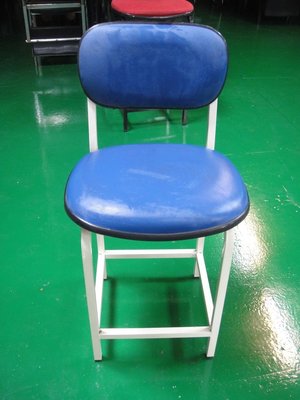 宏品二手傢俱館~ C0621-17*藍色皮製椅*洽談桌椅 麻將桌椅 會議桌椅 電腦桌椅 書桌椅辦公椅