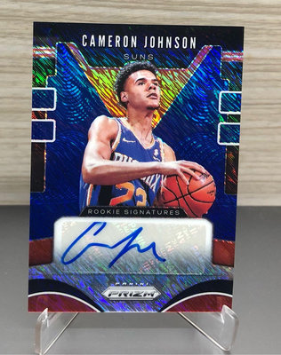 Cameron Johnson RC 簽名 Auto Prizm Blue Shimmer 2019-2020 藍波紋新人簽 NBA 球員卡 到籃網有球權📈