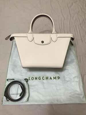 Longchamp 淺粉色小牛皮水餃包(全新)