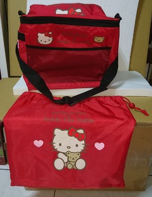 Hello Kitty 多功能方型保冷保溫兩用提袋 手提袋 購物袋 環保袋 保冷袋 保溫袋 保鮮袋, 可背另附收納袋