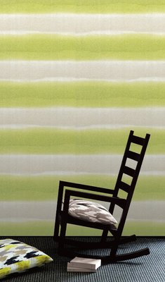 [禾豐窗簾坊]暈染色感條紋區塊設計風格壁紙(5色)/壁紙窗簾裝潢安裝施工