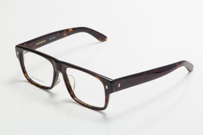 逢甲眼鏡：YSL 鏡框：全新正品，義大利，經典玳瑁方框，簡約金牌LOGO：YSL 4025J-086