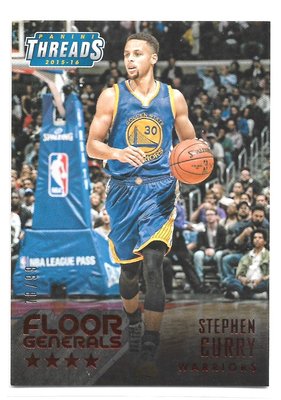 Stephen Curry 2015-16 Threads 限量99張特卡 勇士隊