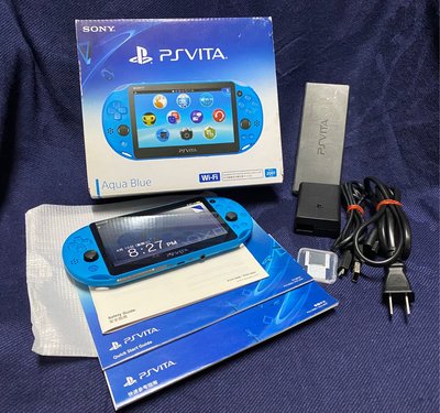 Sony PSVita PCH-2007 （3.60版本）Aqua blue 水藍色 掌機 二手美品