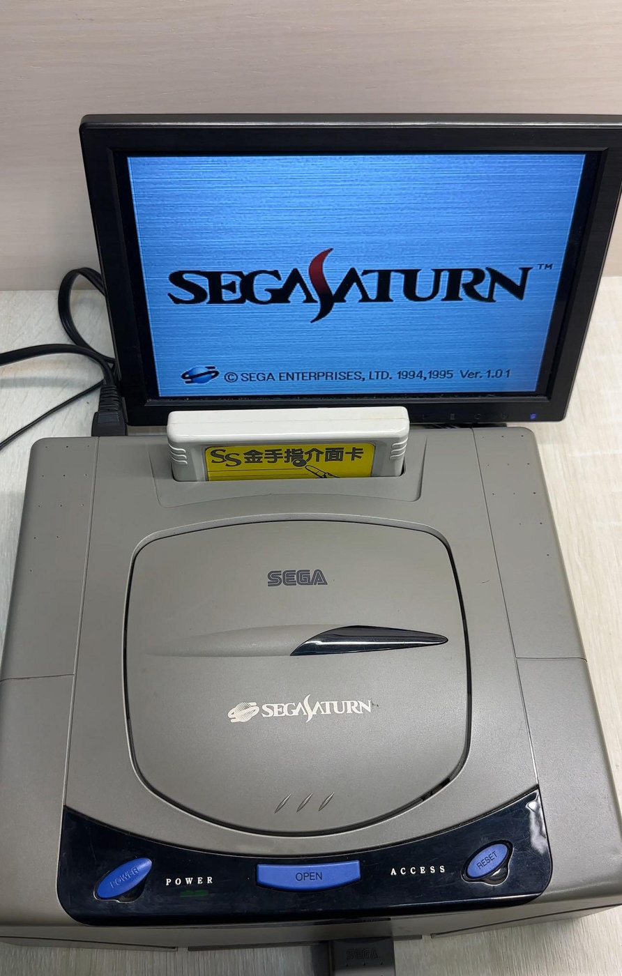 SEGA SEGASATURN HST-3200 世嘉土星遊戲機雙燈版故障機電玩零件機懷舊 