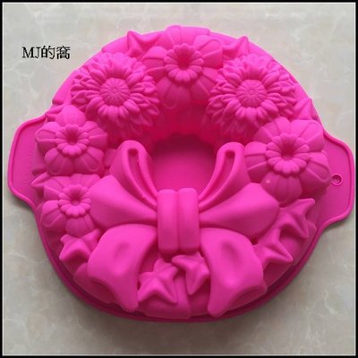 10吋蝴蝶結蛋糕模 矽膠蛋糕模 蝴蝶結造型 ~MJ的窩~