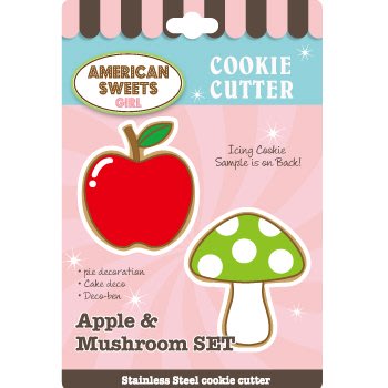 King Day【日本原裝】American sweets 蘋果和蘑菇餅乾模