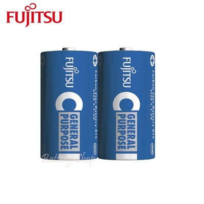 FUJITSU 富士通 普通電池 2號碳鋅電池 (2顆)