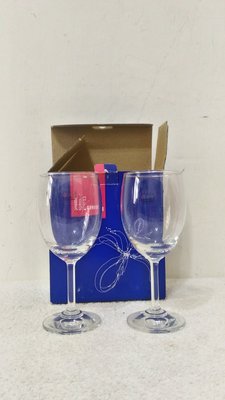 全新~ 泰國製 品牌 Ocean 玻璃 高腳酒杯  2 個