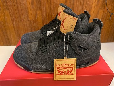 【S.M.P】Nike Jordan 4 Retro Levi's Black AO2571-001