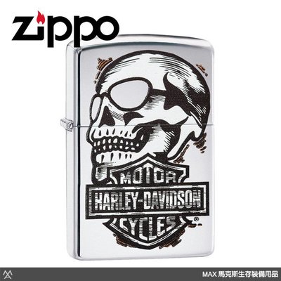 馬克斯 ZP535 Zippo 美系經典打火機 - Harley Davidson 哈雷骷髏 / 29281
