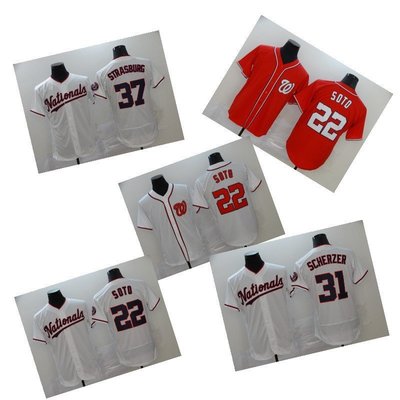 熱銷 2020新款MLB球衣 華盛頓國民隊22#31#37#棒球服實拍圖 可開發票