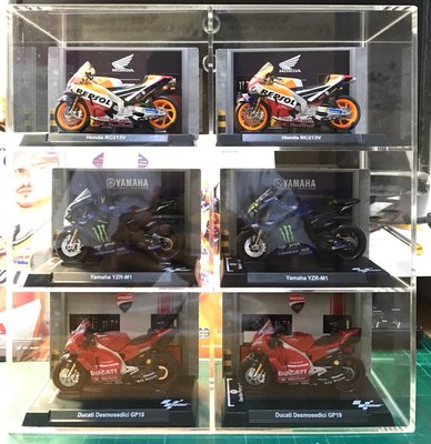 【積木城市】壓克力展示盒 B061適用7-11 冠軍榮耀 重機 Honda 杜卡迪 MotoGP 盲盒 6格 收納盒