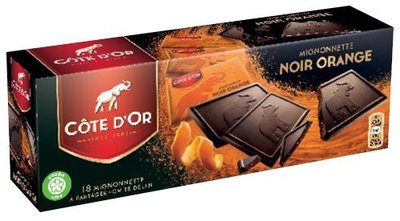 比利時代購巧克力-Cote d'Or 比利時大象牌小片香橙黑巧克力，買10盒送1盒，另有提供86%供顧客選購。