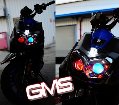 GAMMAS-HID 台中廠 YAMAHA BWSR  GMS 六代遠近魚眼 雙魚眼 LED 飾圈 光圈