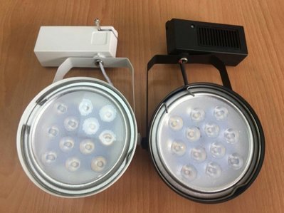 (特價商品)LED軌道燈 12珠15W 碗公投射型 白光6000K/自然光4000K/黃光3000K 全電壓 保固一年