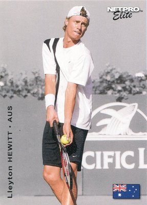 最年輕世界球王(20歲又8個月)~2003 NetPro Lleyton Hewitt 休威特網球新人卡 RC，免郵資哦