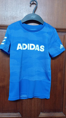 ADIDAS-LB SS CL TEE4兒童運動排汗T藍色128號