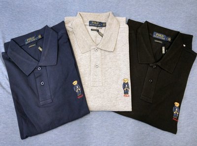 全新過季零碼Ralph Lauren Polo (黑/白/深藍/灰)polo小熊款短袖polo網眼衫1280元~3件8折