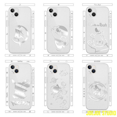 Cool Cat百貨Iphone 14 Pro Max 卡通動漫透明啞光背面貼紙 iPhone 13 Pro Max Sailor Moon