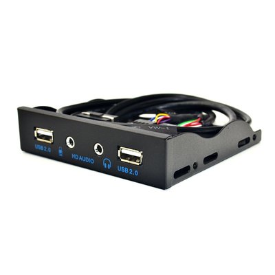 USB2.0軟驅位音頻前置面板 HD-AUDIO 3.5音頻面板加強電源口