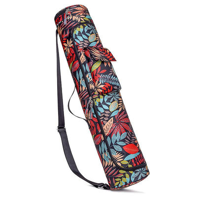 瑜伽包可攜式防水瑜珈墊袋子收納包運動健身揹包女大花厚面料單肩包