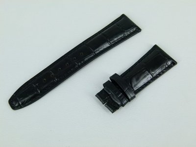 【正品保證】原廠 HERMES愛馬仕 22收18mm 全新黑色鱷魚皮錶帶