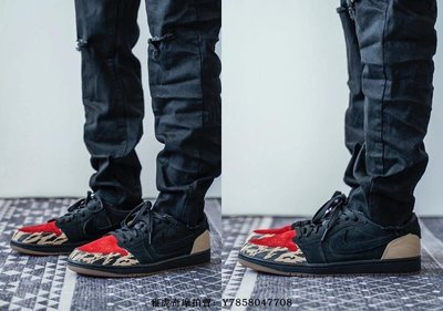 Nike Air Jordan 1 Low OG"Carnivore"AJ1“黑紅”翻毛百搭低幫籃球鞋　DN3400-001　男鞋