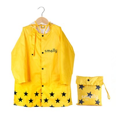 現貨機車雨衣韓版smally兒童雨衣 可愛卡通兒童雨披 定制尼龍PU環保學生雨衣